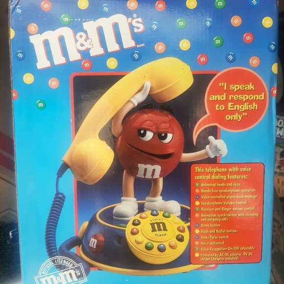 Rare M&M Voice Activated Telephone NEW NIB - Picture 4 of 7